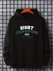 Men's Print Hoodie Casual Breathable Hooded Sweatshirt