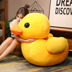 Giant Soft Yellow Duck Plush Toy for Kids