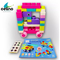 50 Pcs Soft Silicone Building Blocks Toy for Kids DIY Bricks