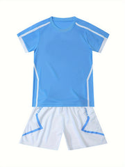 Kids Soccer Jersey Set Breathable Outfits for Football Sports