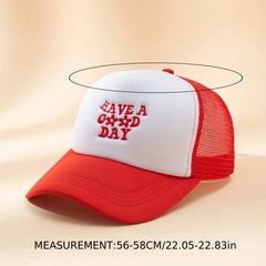 Candy Trucker Hat with Good Embroidery Mesh Baseball Cap
