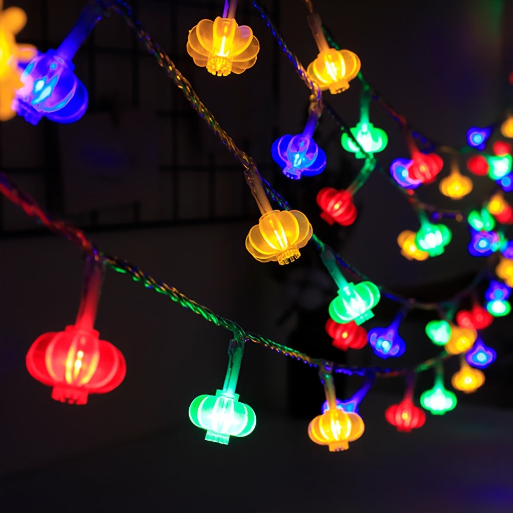 LED Red Lanterns String Lights 40 LEDs Fairy String Lights USB Operated