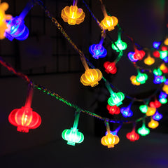 LED Red Lanterns String Lights 40 LEDs Fairy String Lights USB Operated