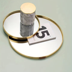 Glass Mirror Tray for Home Decor and Living Room