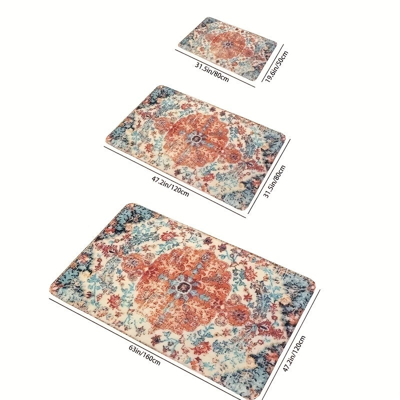 Boho Floor Mat for Living Room Bedroom Decor Non-slip Door Mat Home Decor Xmas