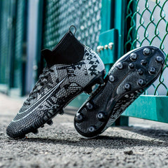 Boy's High Top Non Slip AG Football Cleat