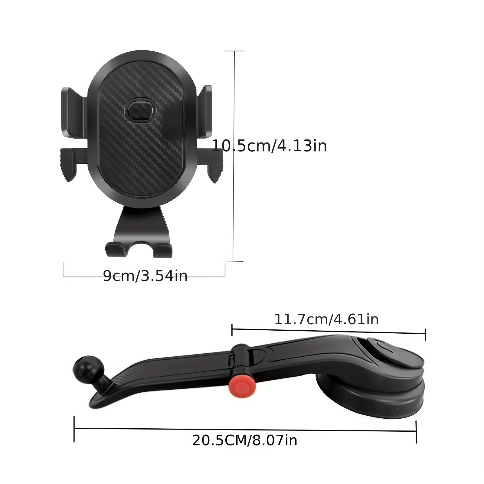 Universal Car Phone Holder with Smart Open and Close Design