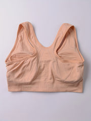 3 Pack Plus Size Front Zipper Padded Sports Bras Set