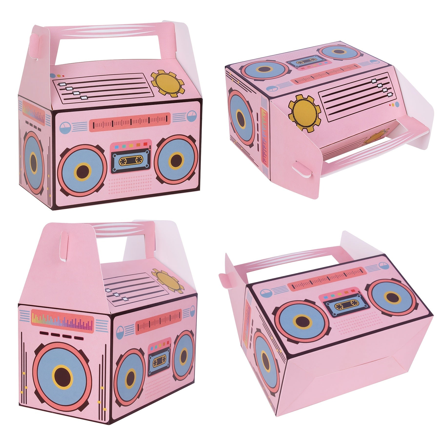 24pcs Music Radio Boomboxes Retro Radio Table Decorations
