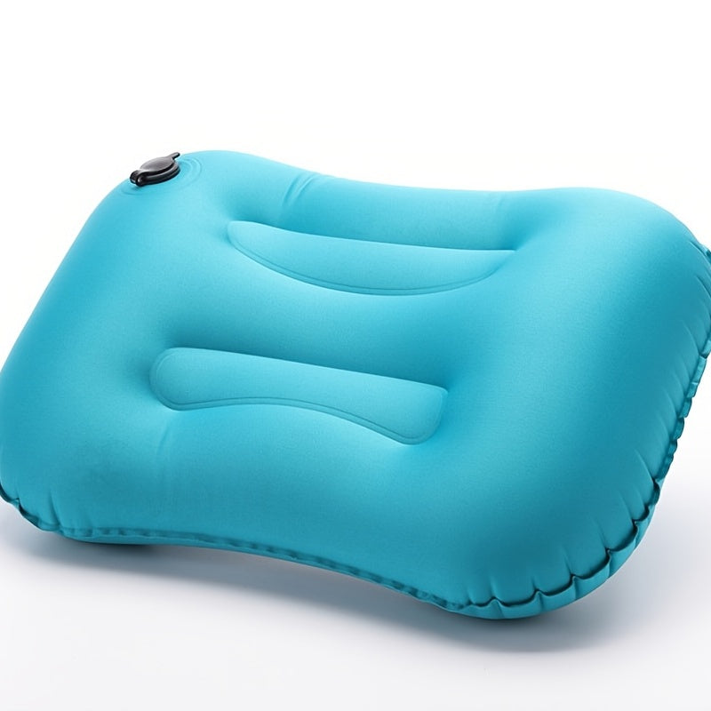 Inflatable Camping Pillow Neck Lumbar Support Portable Comfort