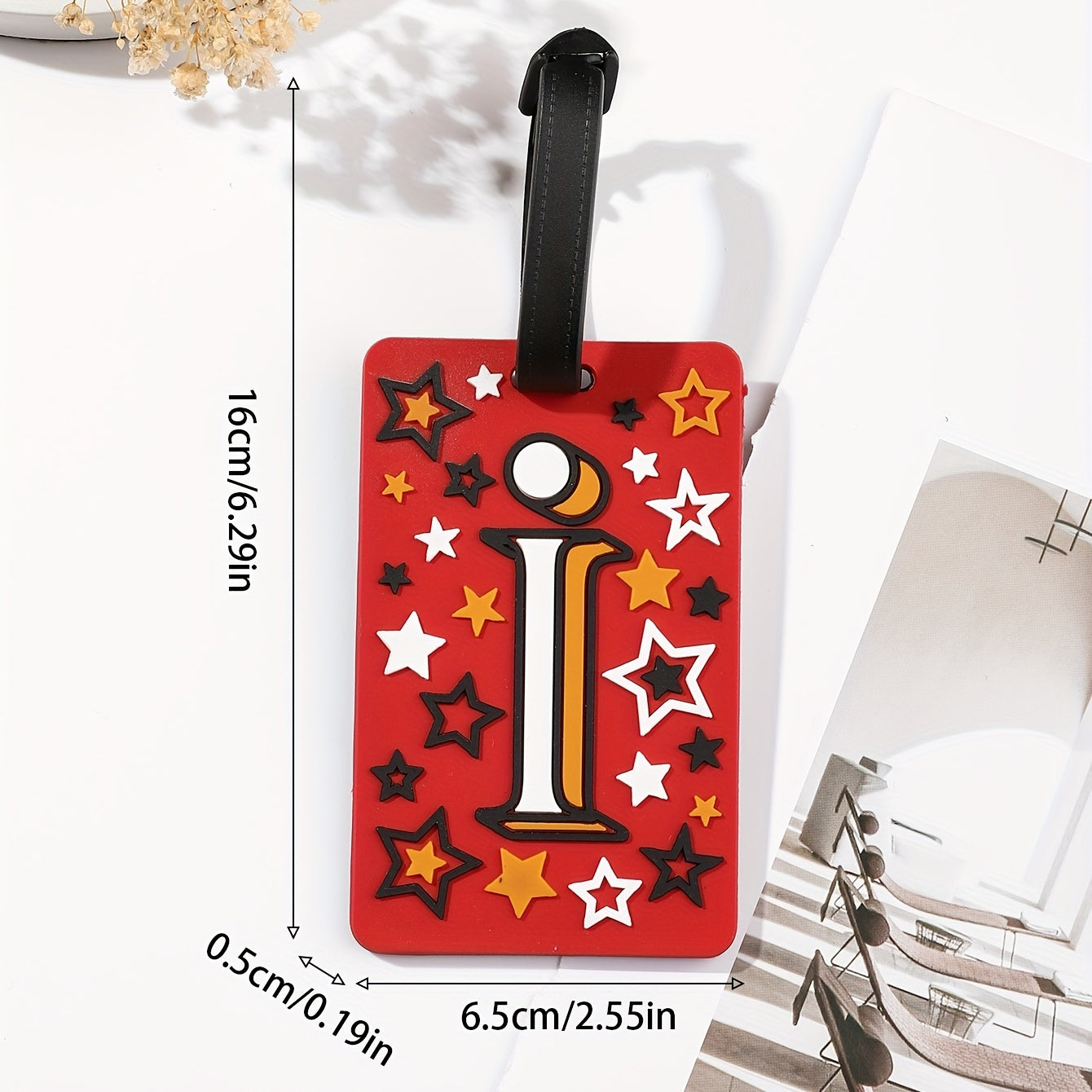 Vintage Silicone Luggage Tag Lightweight Durable Travel Accessory