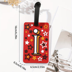 Vintage Silicone Luggage Tag Lightweight Durable Travel Accessory