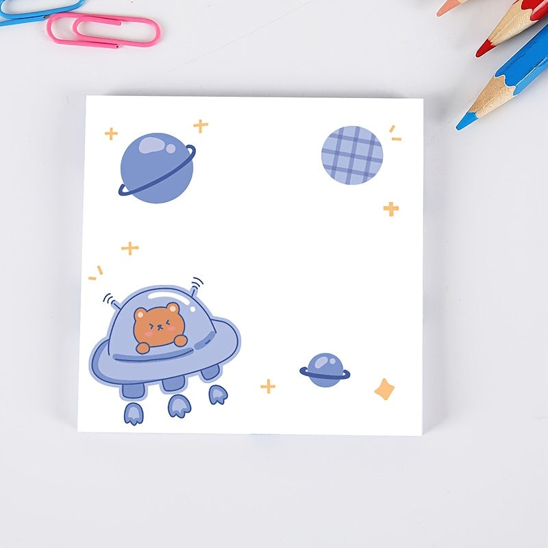 8pcs Soft Bear Sticky Notes for Students & Office Supplies