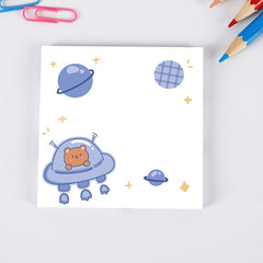 8pcs Soft Bear Sticky Notes for Students & Office Supplies