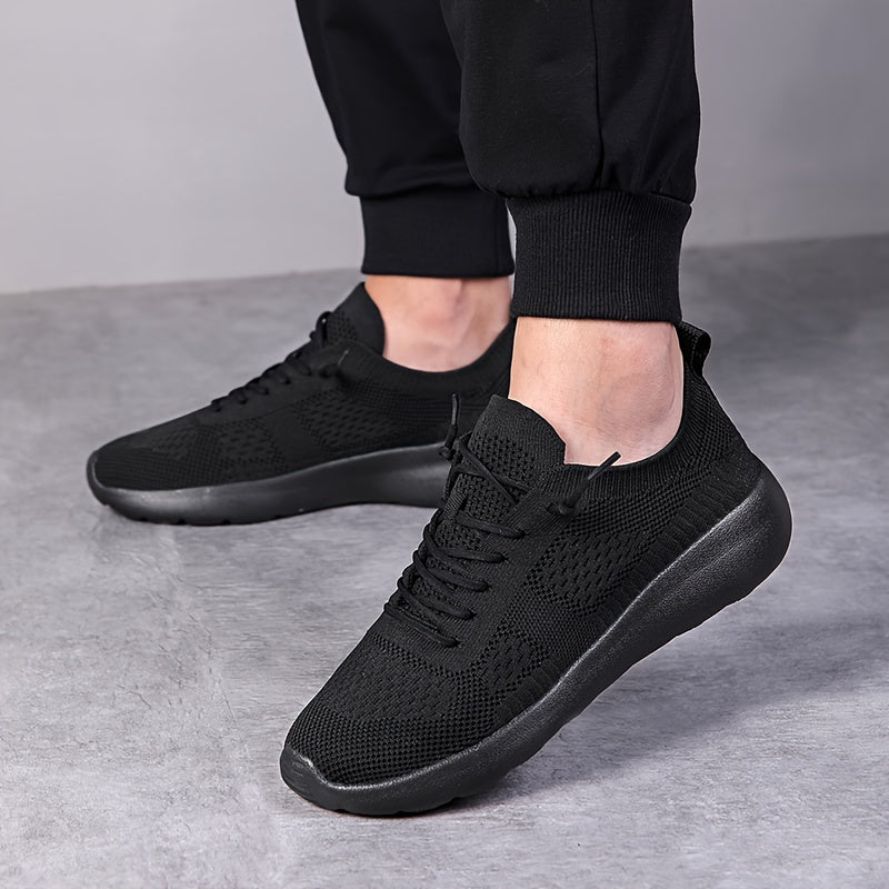 Men's Breathable Running Shoes Non Slip Lace Up Sneakers