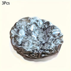 Cyberpunk Silvery Soft Balls Fangsong Toys with Pop Up Beads