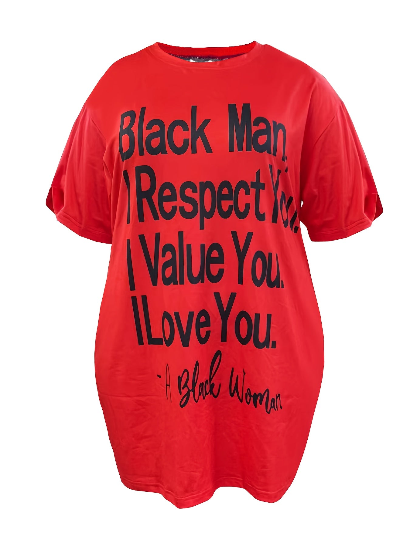 Short Sleeve Slogan Tee Dress