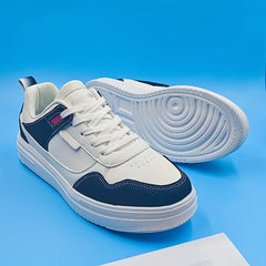 Women's Contrast Skate Shoes Lace Up Low Top Sneakers