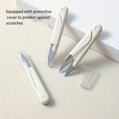 Portable U Shaped Scissor With Cover Embroidery Sewing Scissor