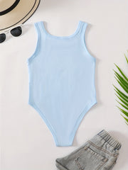Toddler Girls Tank Rompers Bodysuit Kids Summer Clothes