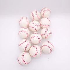 12pcs PU Foaming Sponge Ball Baseball Stretch Squeeze Toy Decompression