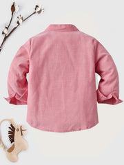Boys Collarless Button Up Shirts