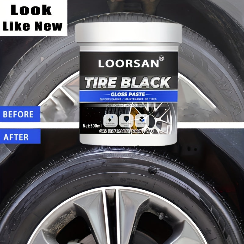 Tire Refurbishment Coating Paste Wax Polish Gloss Cleaner Protecting Tires