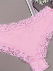 5 Pack Plus Size Sexy Panties Set Leopard & Heart Print Bikini Pant