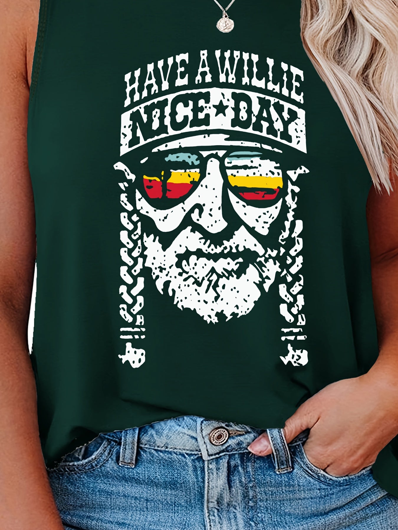 Women's Figure Print Tank Top