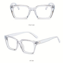 Men's Square Frame Flat Mirror Rice Nail