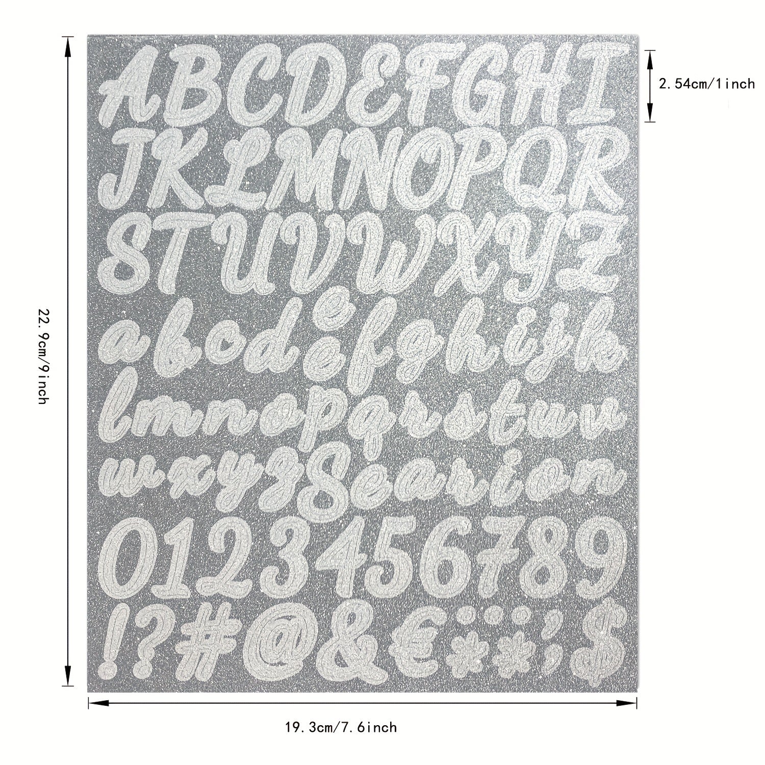 Glitter Fine Alphabet Number Stickers DIY Poster Graduation Hat