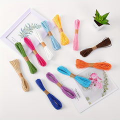Dry Lafite Monochrome Paper Rope Hemp Rope Handicraft Ribbon Bouquets Wrapping