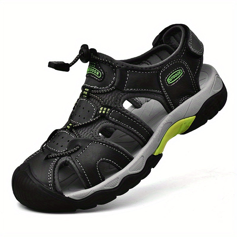 Men's Closed Toe Anti Collision Sandals Summer Beach Shoes