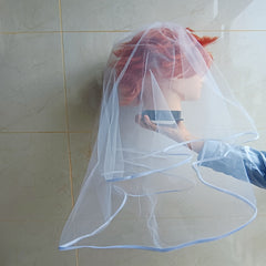 Romantic Sheer Tulle Bridal Veil Wedding Accessory