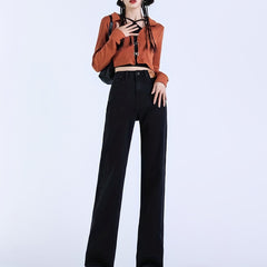High Waist Wide Leg Jeans Loose Fit