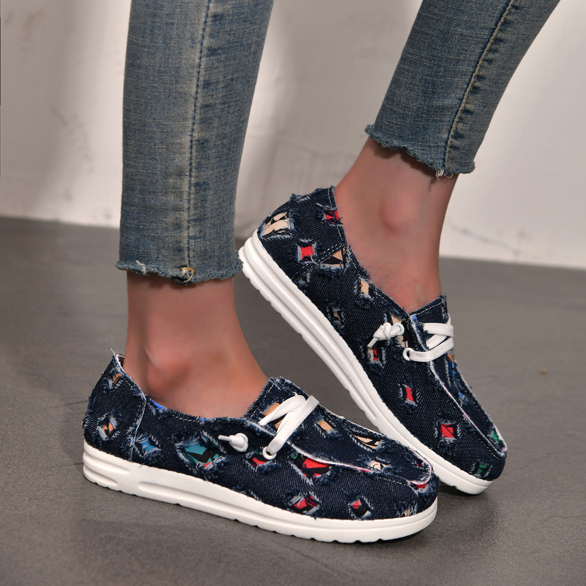 Lightweight Slip On Boat Shoes Soft Comfortable Loafers Flat Non Slip