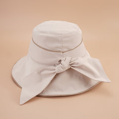 Western Style Summer Bow Bucket Hat Men Women All-match Sun Hat