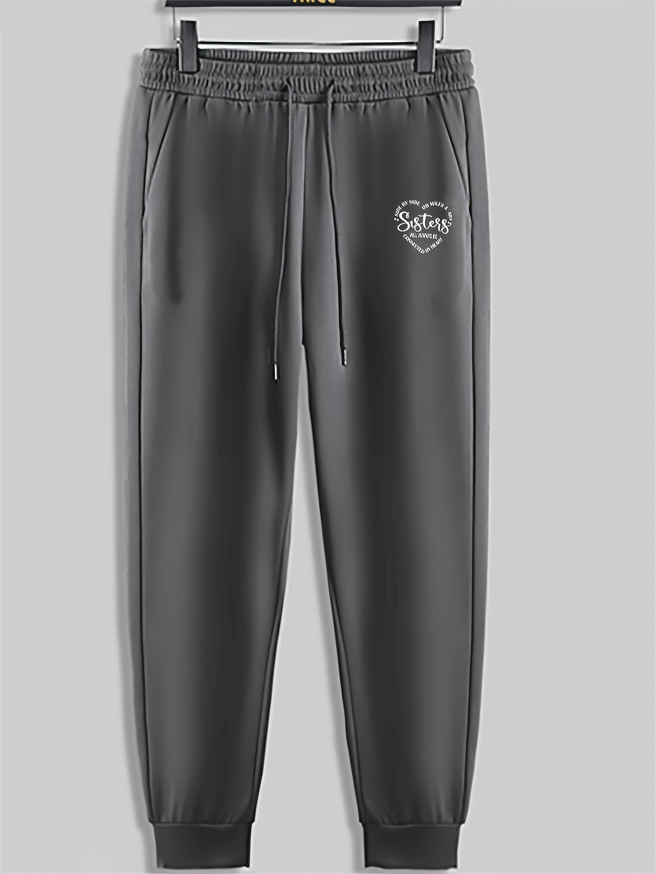 Men's Drawstring Sweatpants Casual Trousers for Spring Autumn