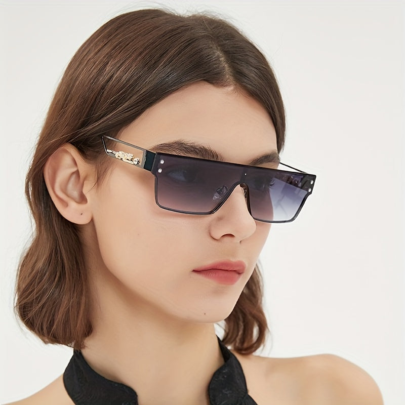 Y2K Leopard Gradient Sunglasses UV400