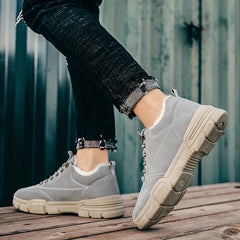 Men's Lace up Snow Boots Thermal Winter Hiking Boots
