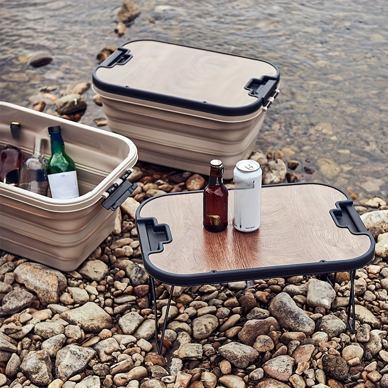 Outdoor Storage Box Wooden Lid Functional Organizing