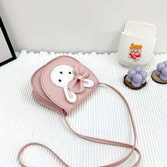 Girls Cartoon Rabbit Coin Purse Wallet Crossbody Bag