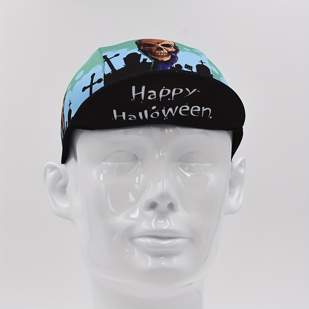 Skull Cap Cycling Cap Under Helmet Sun Hat Brim Cap Soft Breathable
