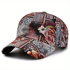 Flower Sun Hat Peaked Cap for Hiking