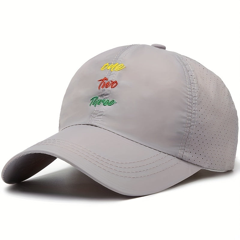 Quick Drying Mesh Baseball Cap Outdoor Sunscreen Breathable Snapback Sun Hat