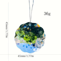 1pc 45mm Clear Flower Hanging Crystal Prism Suncatchers