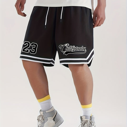 California 23 Striped Drawstring Shorts