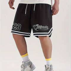 California 23 Striped Drawstring Shorts