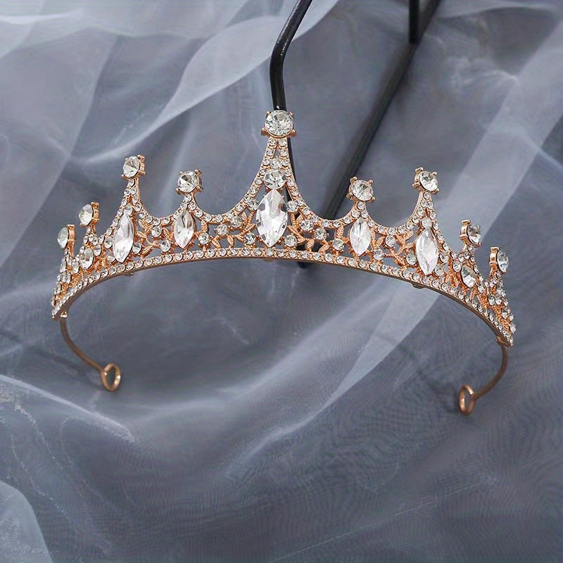 Rhinestone Crown Headband Tiara Wedding Hair Accessories
