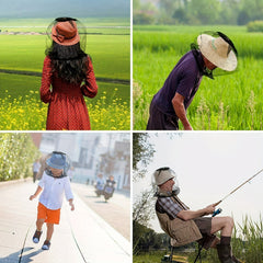 Protective Anti Mosquito Headgear for Outdoor Activities Breathable Mesh